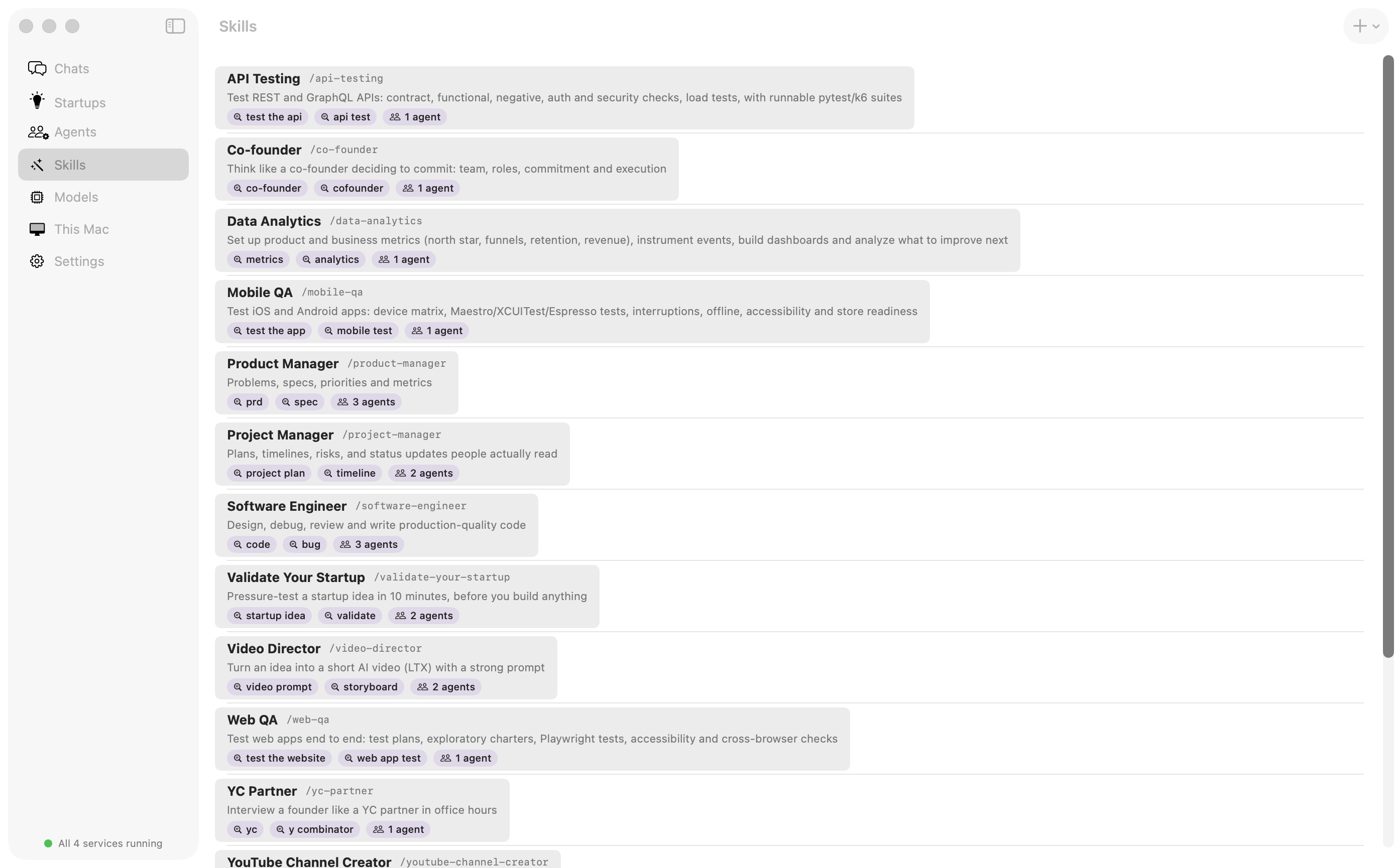 agentim skills on macOS